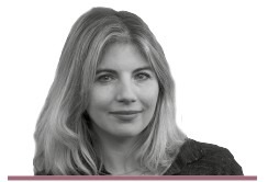 Zoe Gardner: A black and white headshot of the author