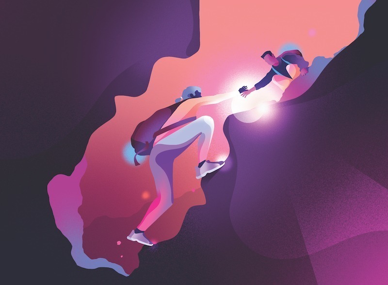 Meet me in the metaverse illustration