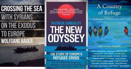 Books on refugees by Patrick Kingsley and others.