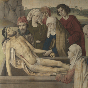 Dieric Bouts’s “The Entombment” (c. 1450), a landmark in changing conceptions of the sacred. The National Gallery, London