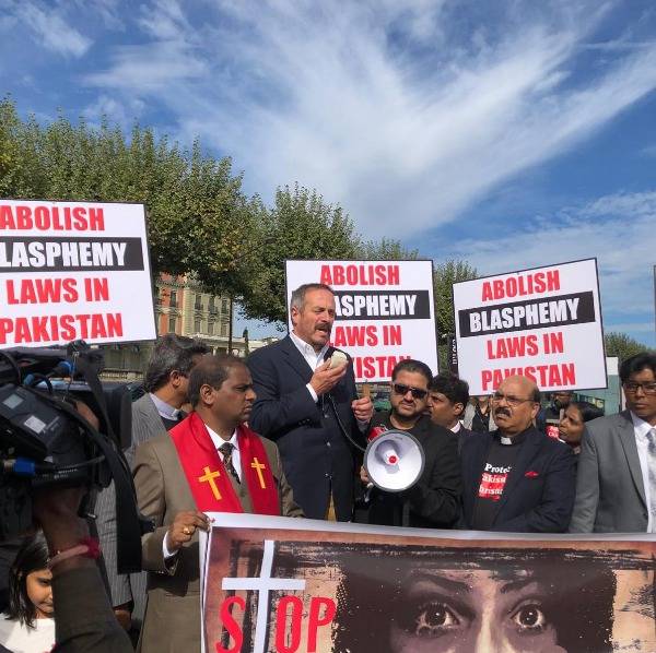 GHRD protest against blasphemy, 2018