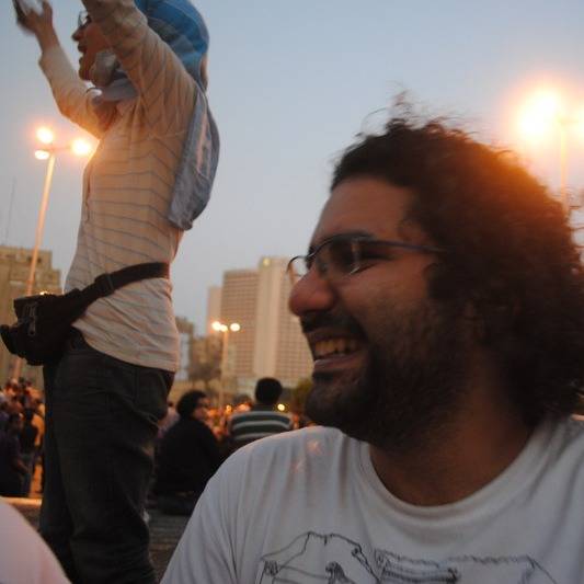 Abd El-Fattah in Tahrir Square