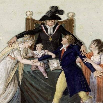 From 'The Divorce' by Jean-Baptiste Lesueur