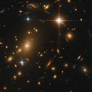 A Nasa visualisation shows stars in space