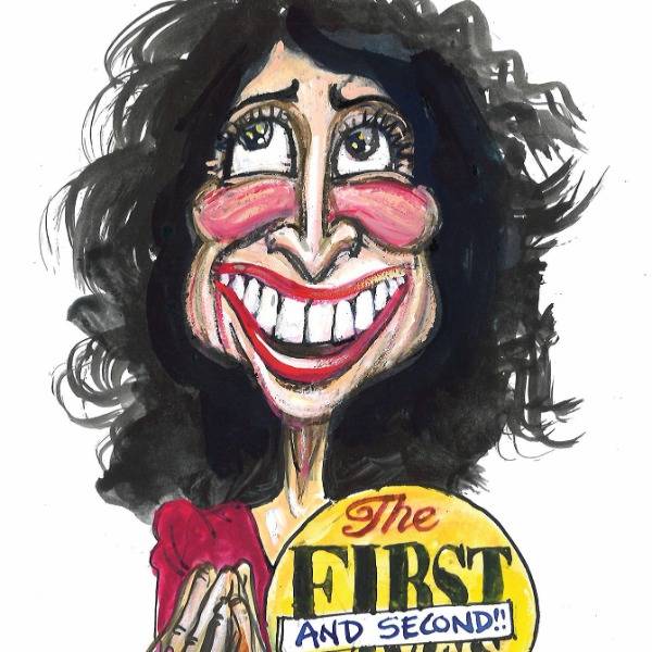 A cartoon by Martin Rowson depicts our columnist Shaparak Khorsandi wearing a big badge that says 'The First and Second Wives Club'