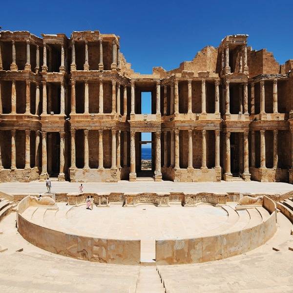 The Roman ruins of Sabratha