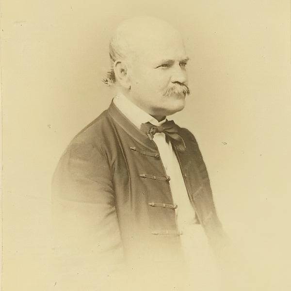An 1860 photograph of Ignaz Semmelweis