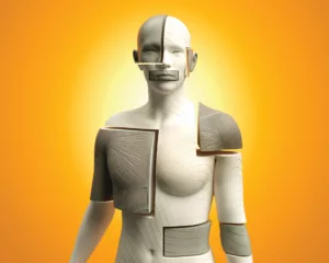 An illustration of a mechanical body