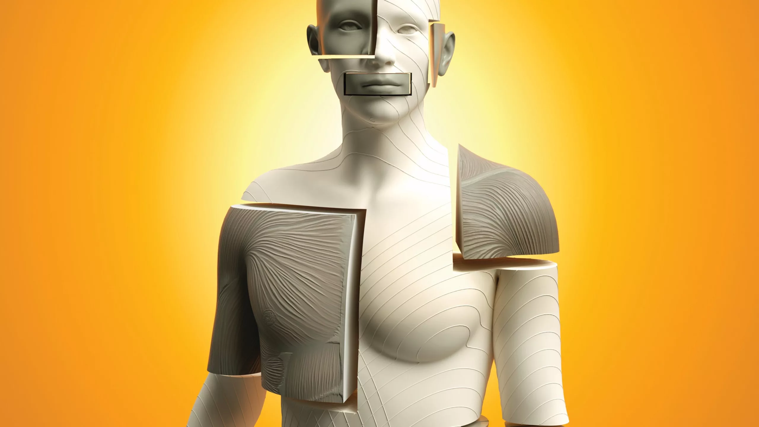 An illustration of a mechanical body