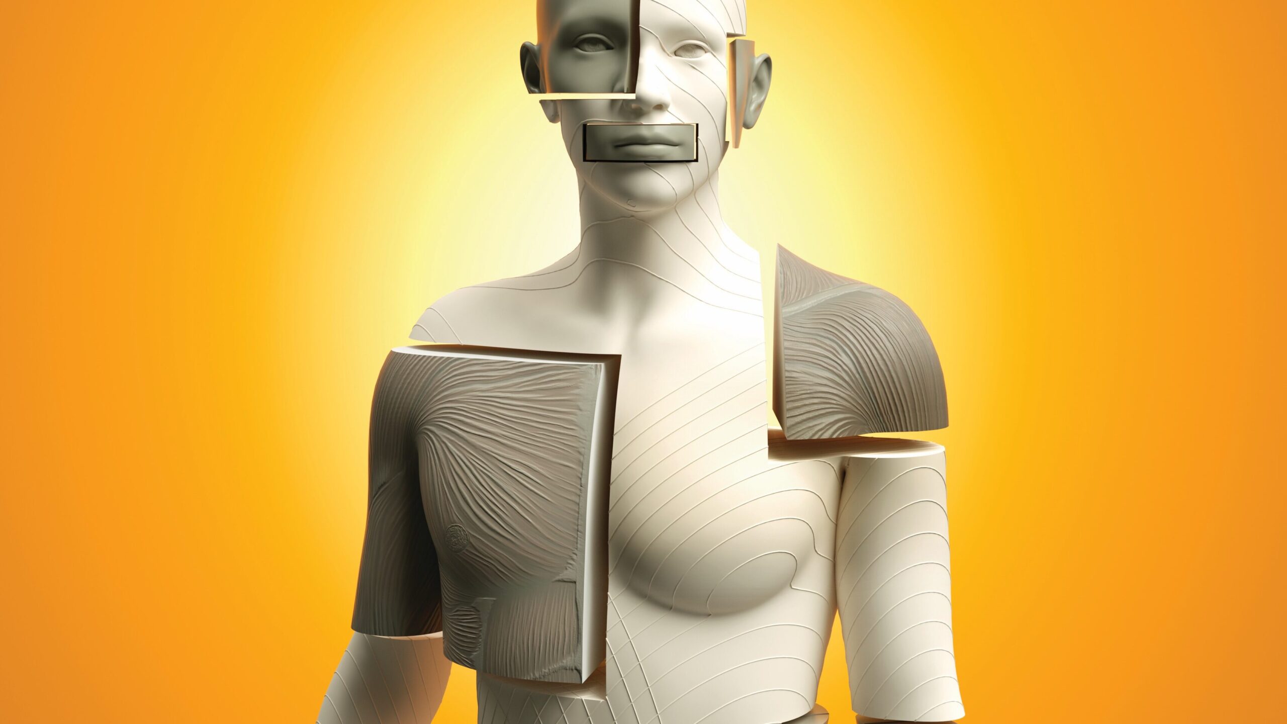 An illustration of a mechanical body