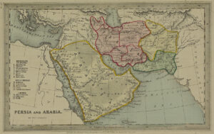 An 1832 map of the region that later became known as the "Middle East"