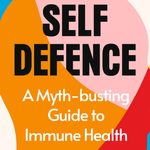 The cover of "Self Defence" shows a colourful illustration of a face