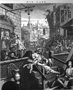 Hogarth, Gin Lane, 1751