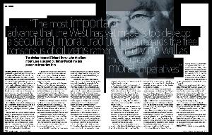 Richard Rorty page from New Humanist July August 2007
