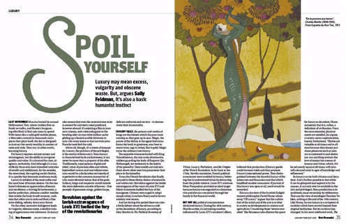 Sally Feldman's spread from New Humanist, January/February 2008