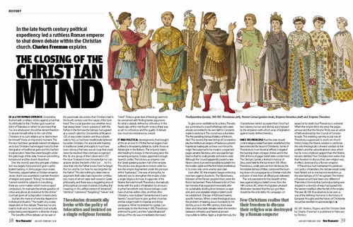 Charles Freeman's spread from New Humanist, January/February 2008