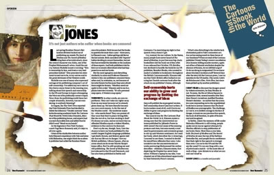 Sherry Jones' pages from New Humanist, Nov/Dec 2009