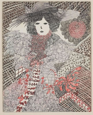 Madge Gill drawing from the Museum of Evrything