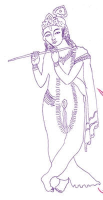 Irene Fuga's illustration for Beyond belief by Richard Norman detail flute