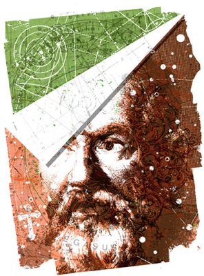 Gary Niell illustraton of Galileo