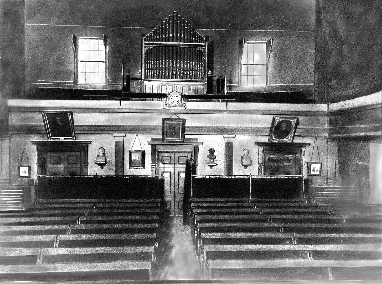 Inside the 19th century South Place Ethical Chapel
