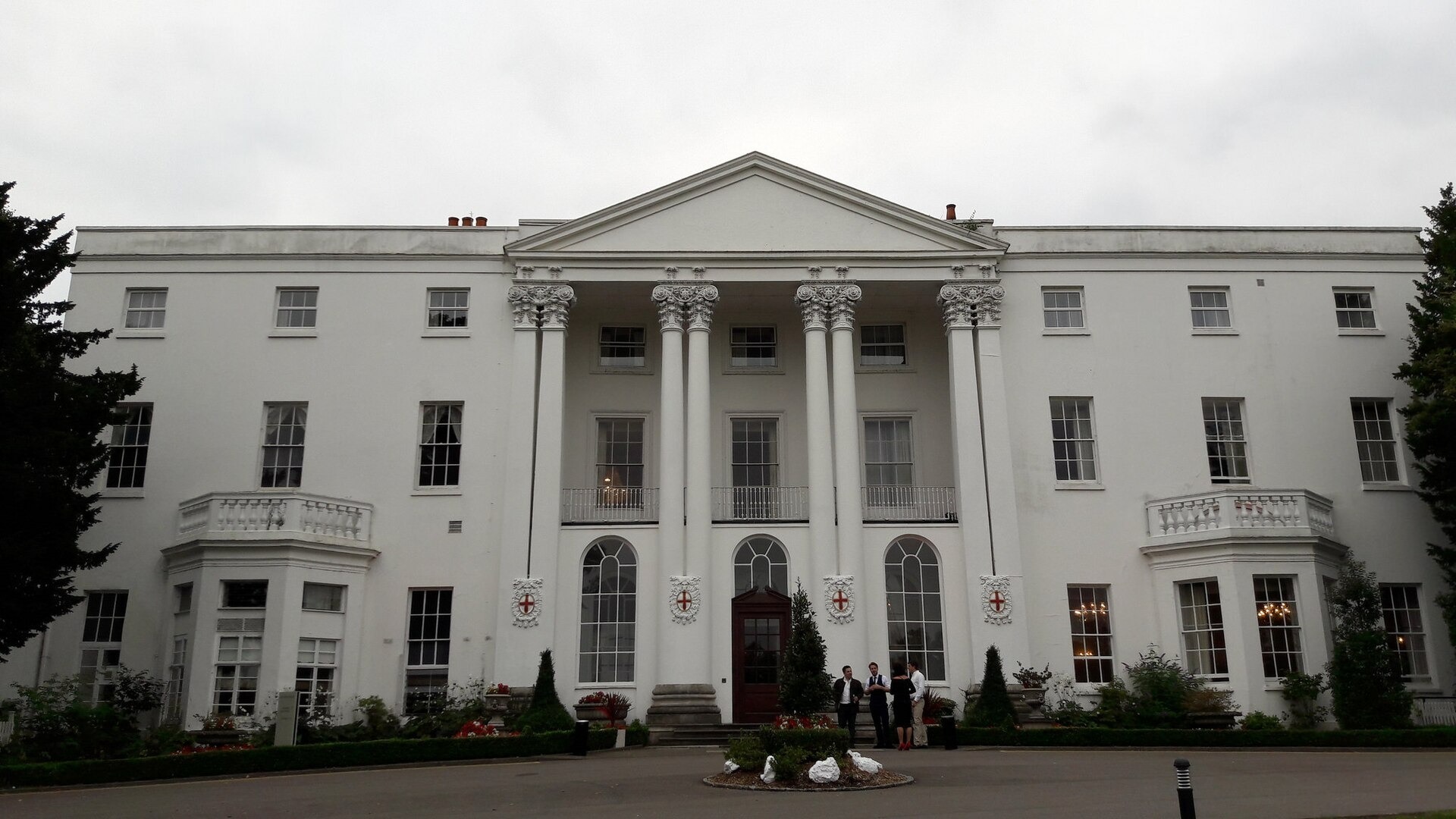 The grand white-washed manor that was once Beaumont College