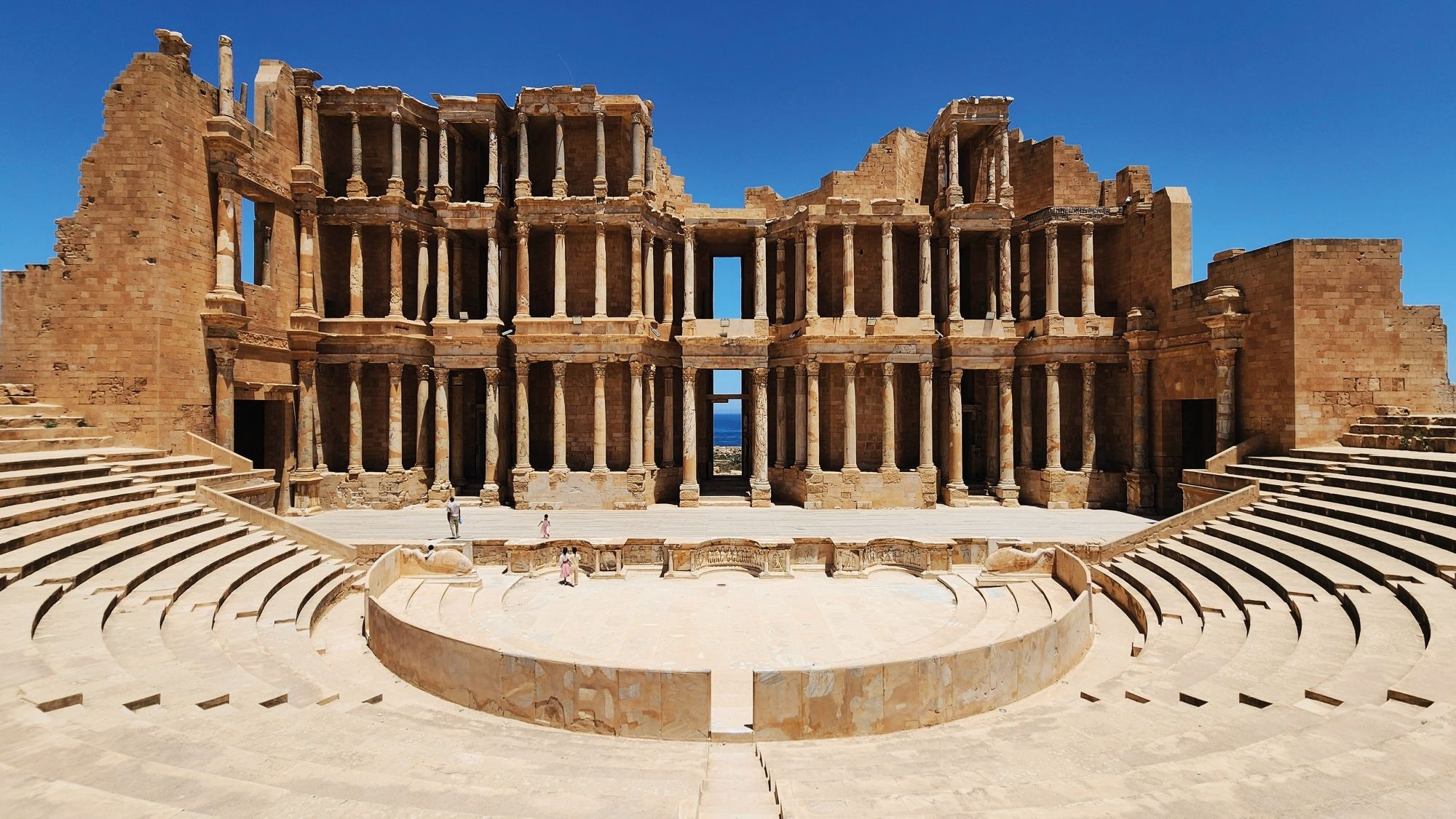 The Roman ruins of Sabratha