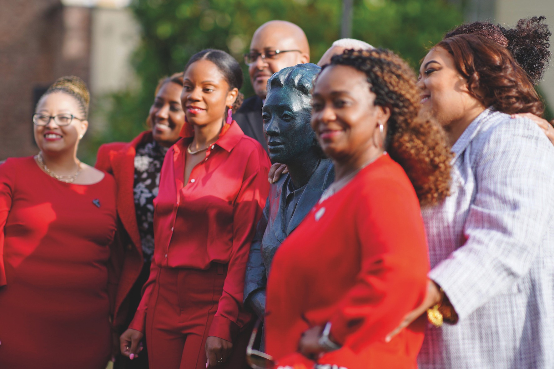 The family of Henrietta Lacks at the launch of her statue in Bristol