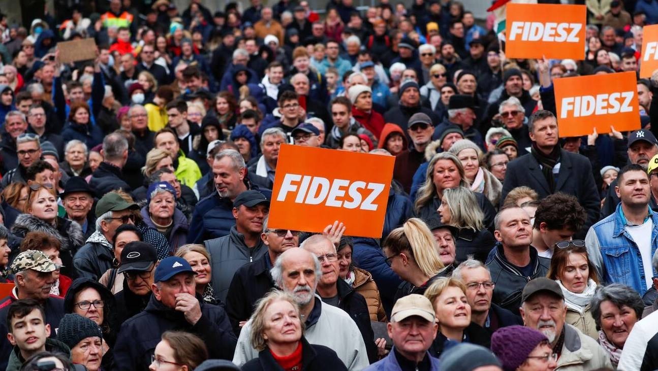 Fidesz rally in Hungary, April 2022