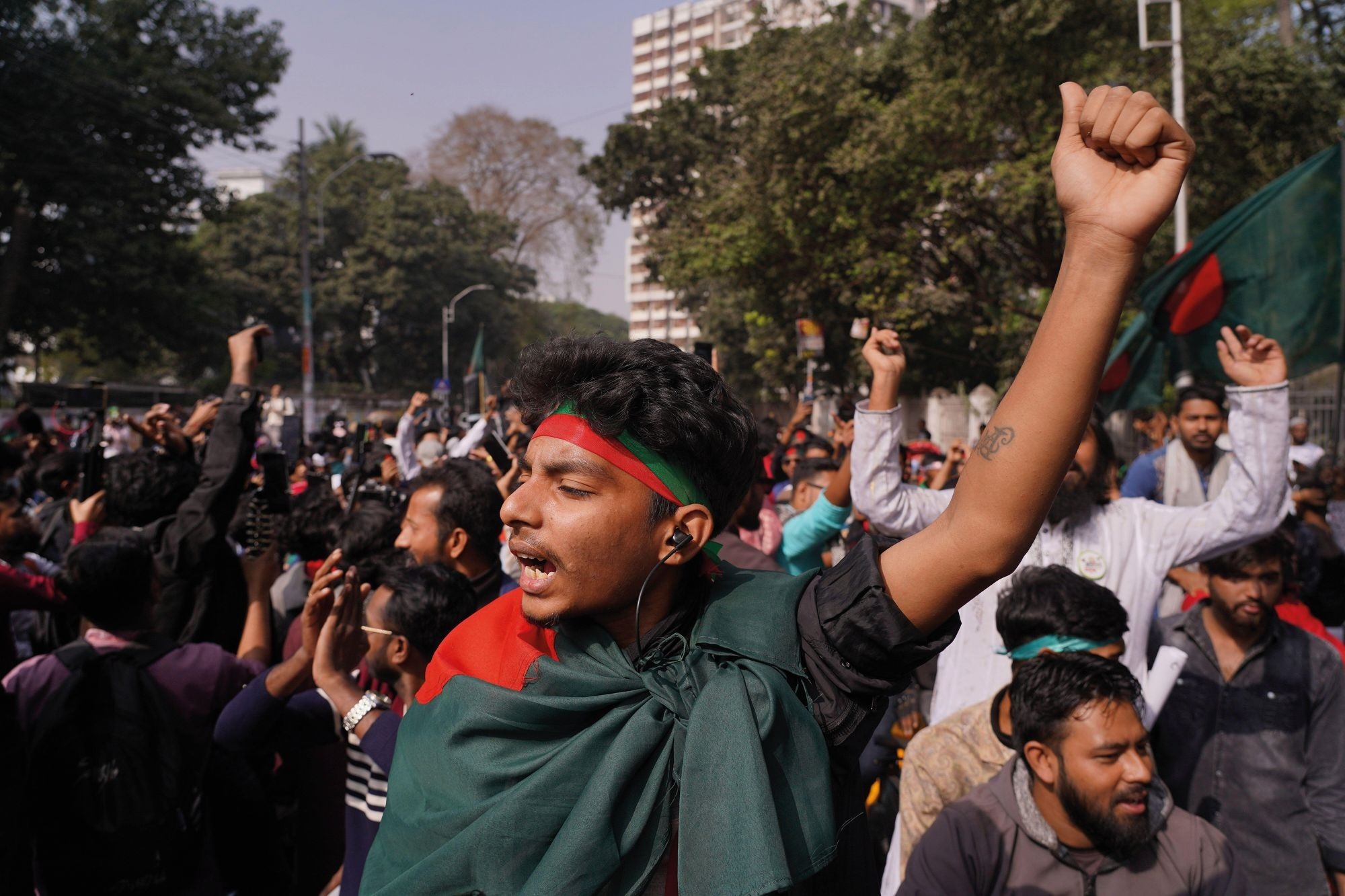 Students protest in Bangladesh