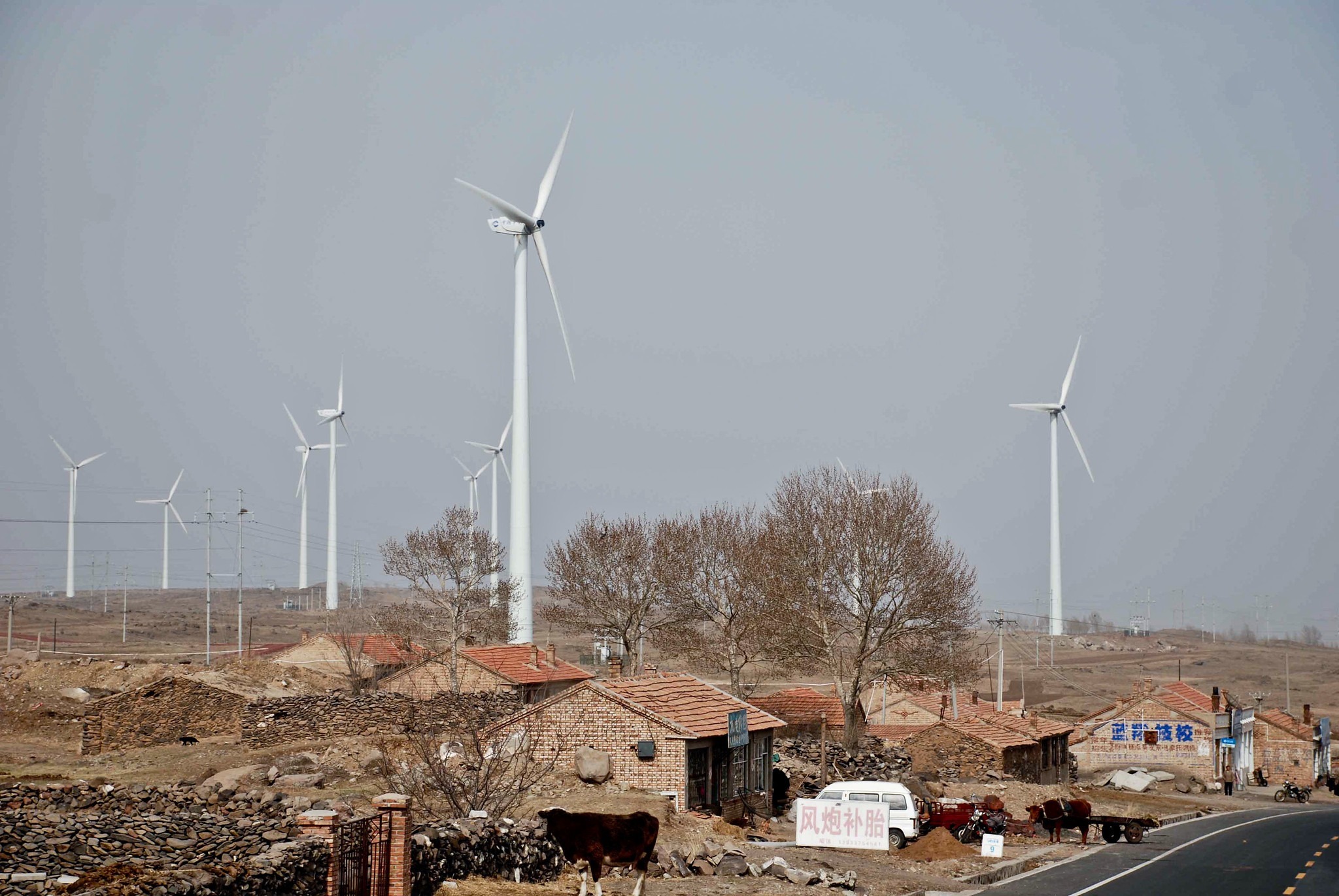 The Zhangbei Wind Power Project, Hebei Province.