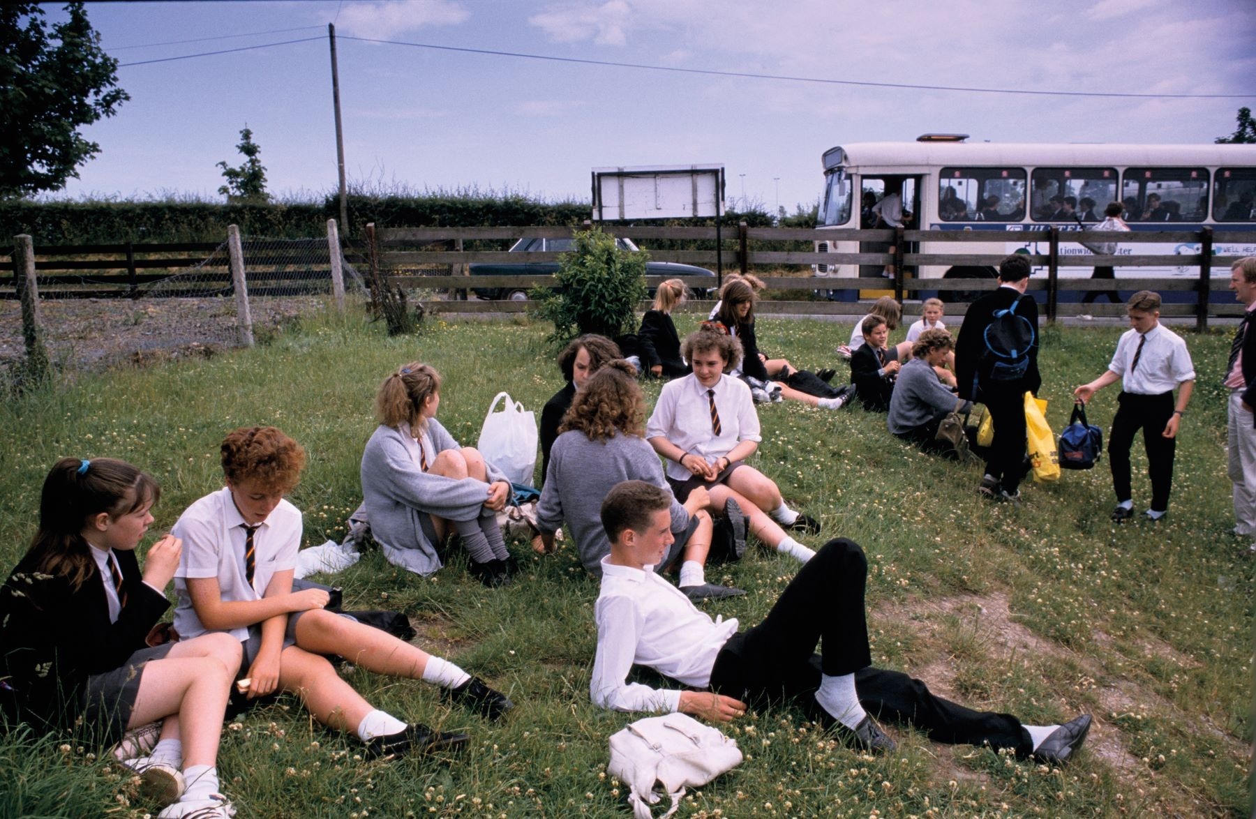 Catholic and Protestant students at Lagan College - Northern Ireland's first integrated school - in the 1990s