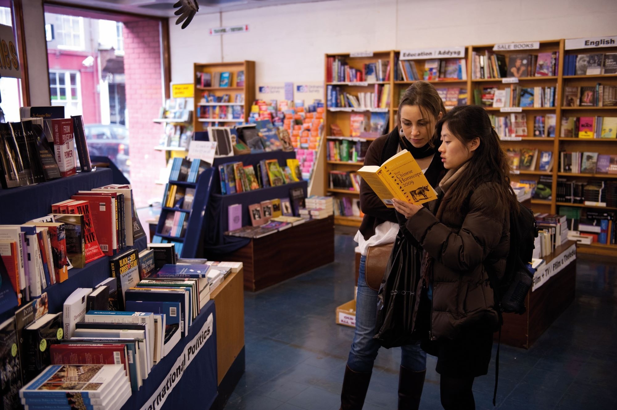 Credit: Alamy Two women in a bookshop