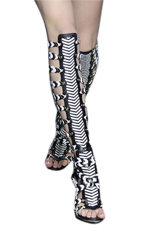 Balenciaga’s coveted summer accessory; multi-stranded gladiator boots