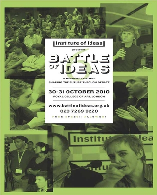 Publicity material for the 2010 Battle of Ideas