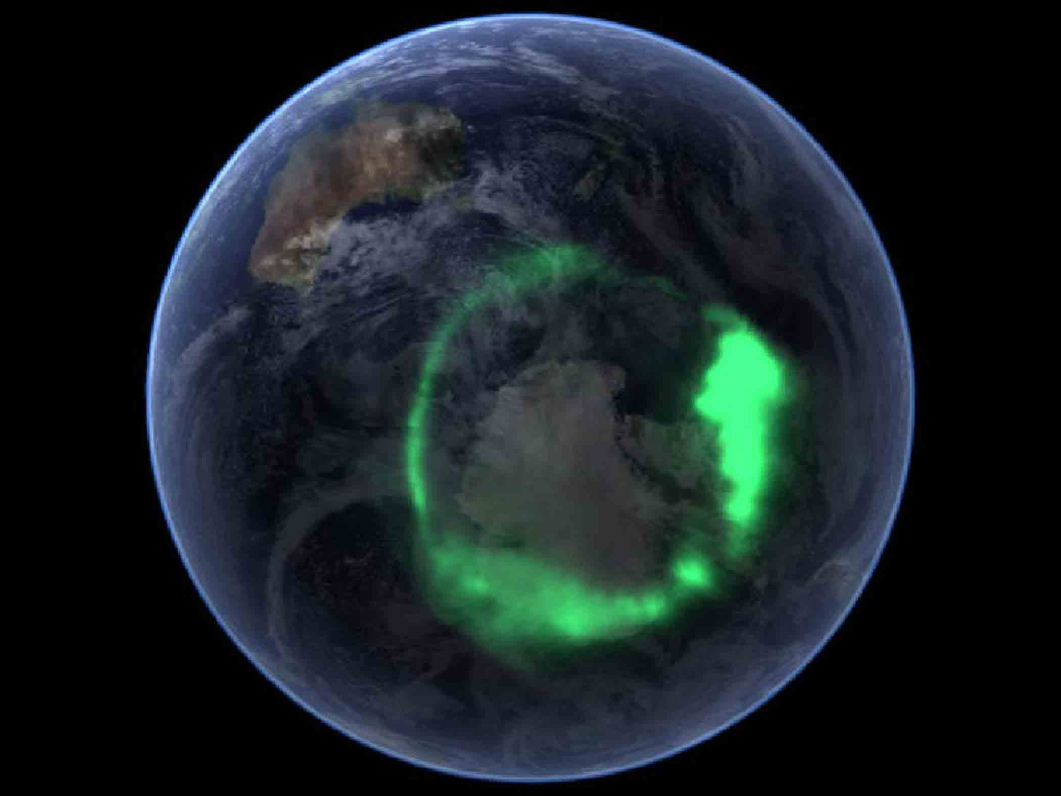 Aurora as seen from space