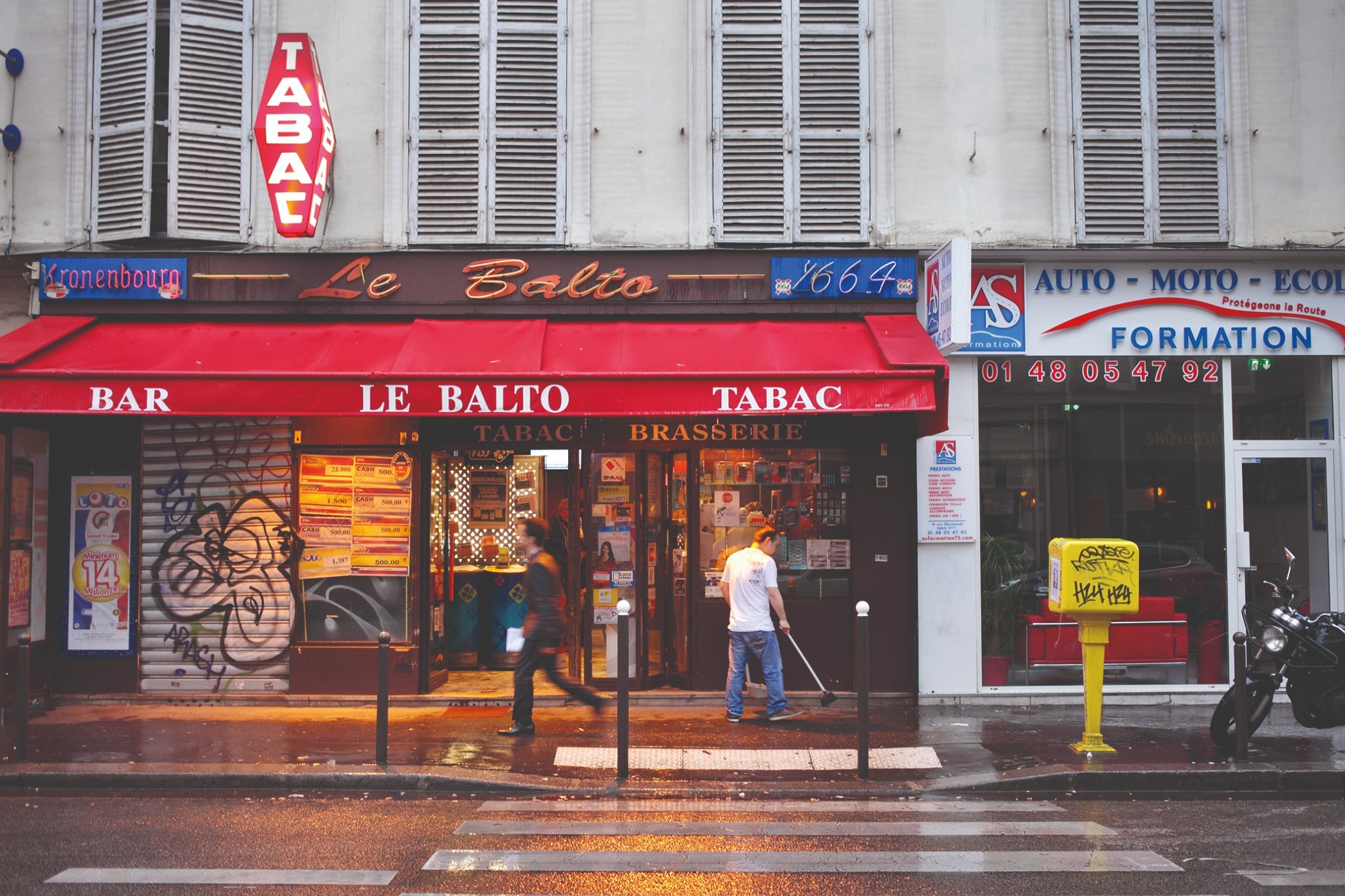A Parisian newsagent