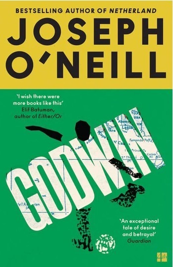 The book's cover is green and yellow with the outline of a boy kicking a football