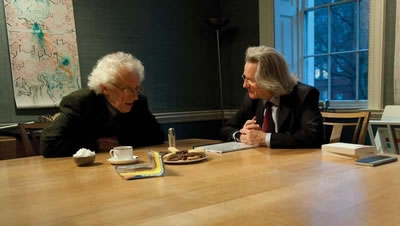 Tzvetan Todorov and Anthony Grayling photographed by Des Willie