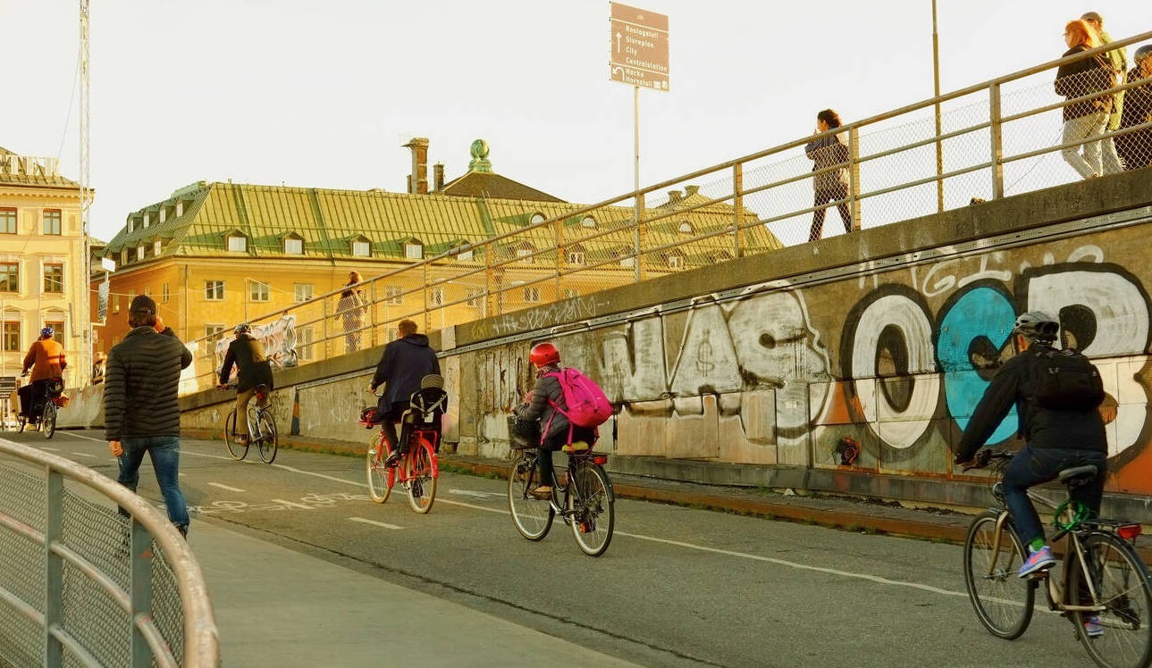 Cyclists in Stockholm