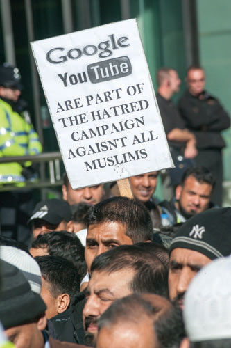 Innocence of Muslims Google protest