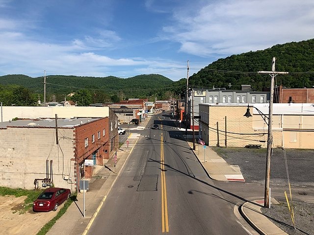 A street in Keyser, West Virginia