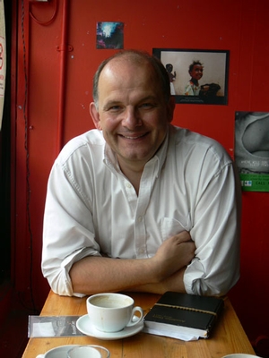 Les Back with his diary