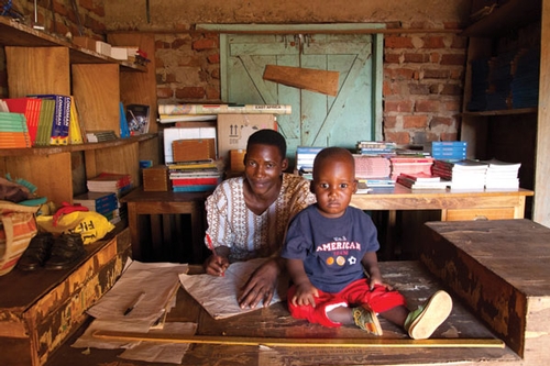 Jamira and her son run the school library