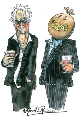 Martin Rowson's illustration of Laurie Taylor, Sep/Oct 2010