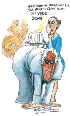 Martin Rowson's cartoon of Laurie Taylor, Mar/Apr '10