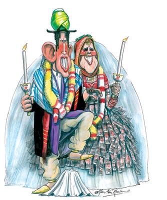 Martin Rowson's Royal Multifaith wedding