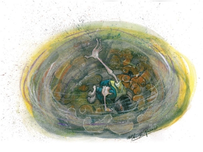 Martin Rowson alcoholic illustration