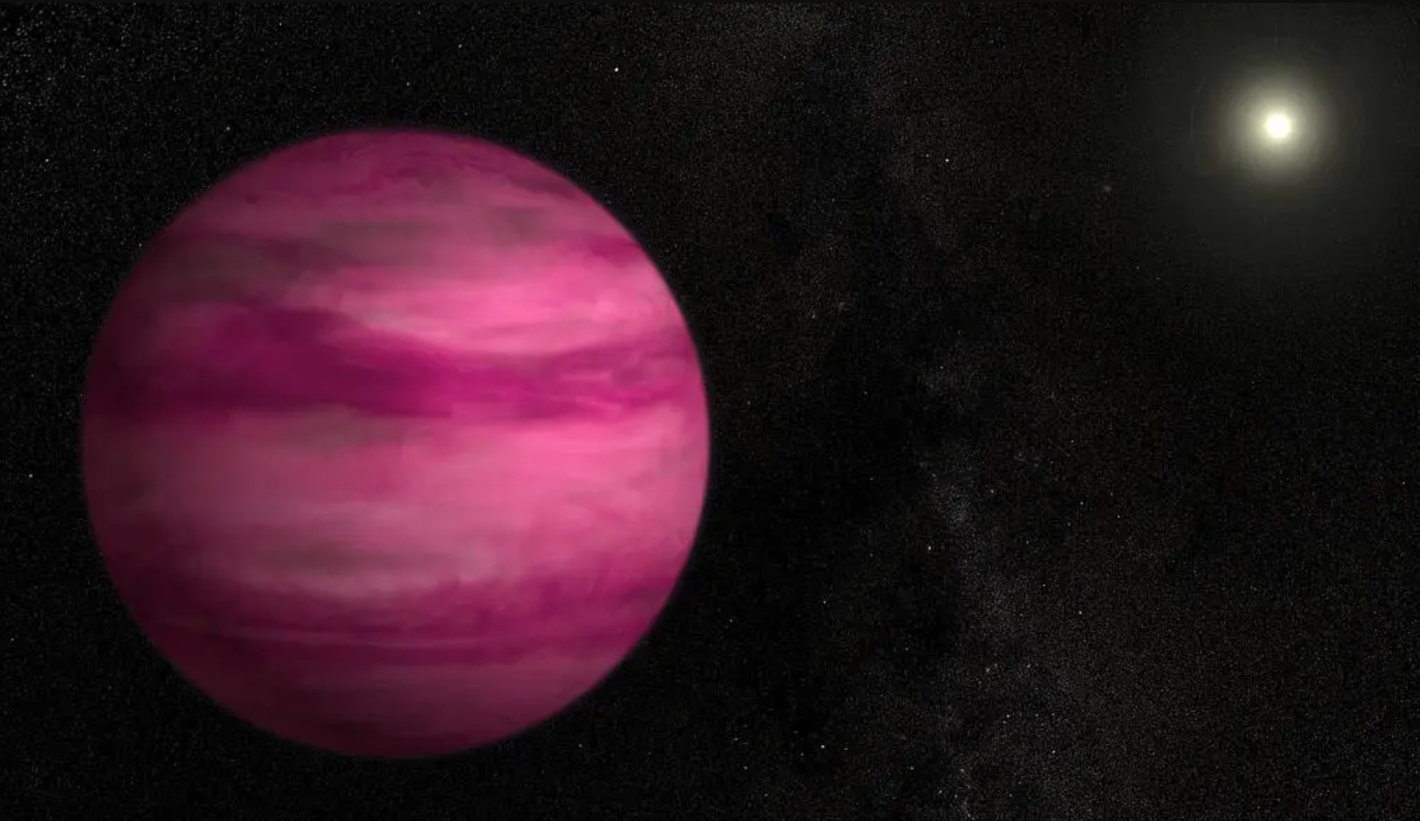 An image of the 'pink planet', GJ 504b
