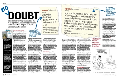 Mano Singham's pages from the July/August 2011 issue of New Humanist